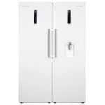 یخچال و فریزر دوقلو 40 فوت پاکشوما مدل RTRA-RTFA901iW (N2)، دارای نمایشگر و بدون برفک، با ارتفاع 187، پهنای 118 و عمق 73 سانتی‌متر، میزان مصرف انرژی A+، دارای 5 طبقه در یخچال و 4 کشو در فریزر، دارای سیستم نوفراست