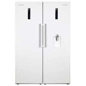 یخچال و فریزر دوقلو 40 فوت پاکشوما مدل RTRA-RTFA901iW (N2)، دارای نمایشگر و بدون برفک، با ارتفاع 187، پهنای 118 و عمق 73 سانتی‌متر، میزان مصرف انرژی A+، دارای 5 طبقه در یخچال و 4 کشو در فریزر، دارای سیستم نوفراست